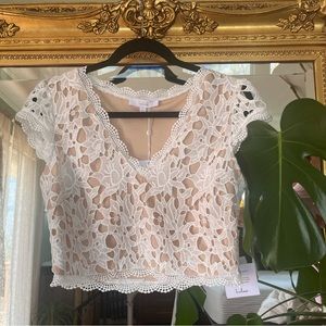 Lulus Special Moments White Crochet Lace Two-Piece Maxi Dress